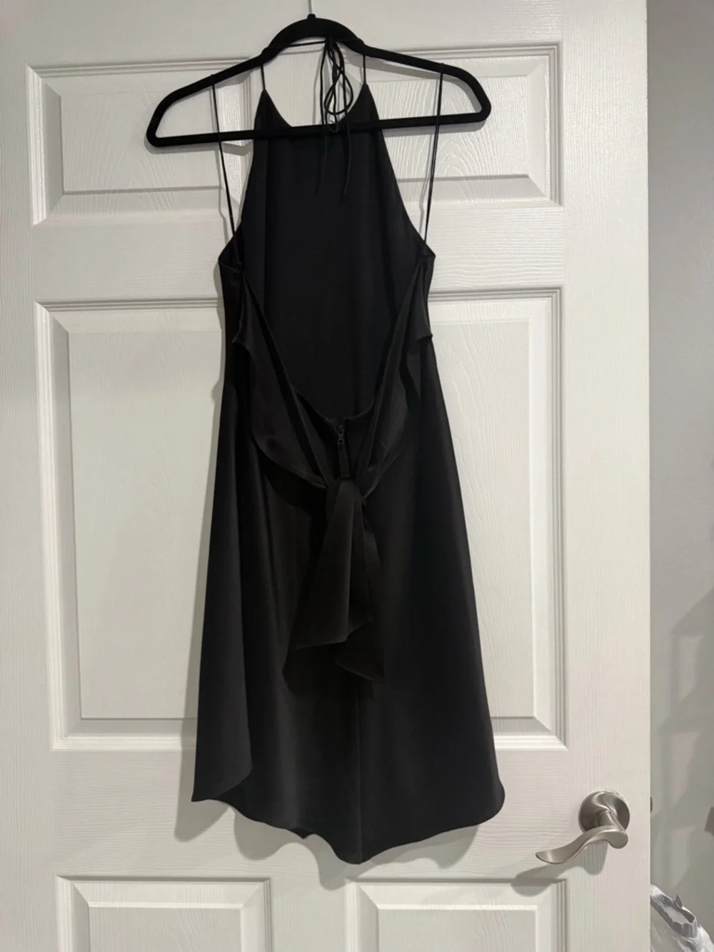 Alice + Olivia Black Halter Mini Dress - Picture 6 of 7